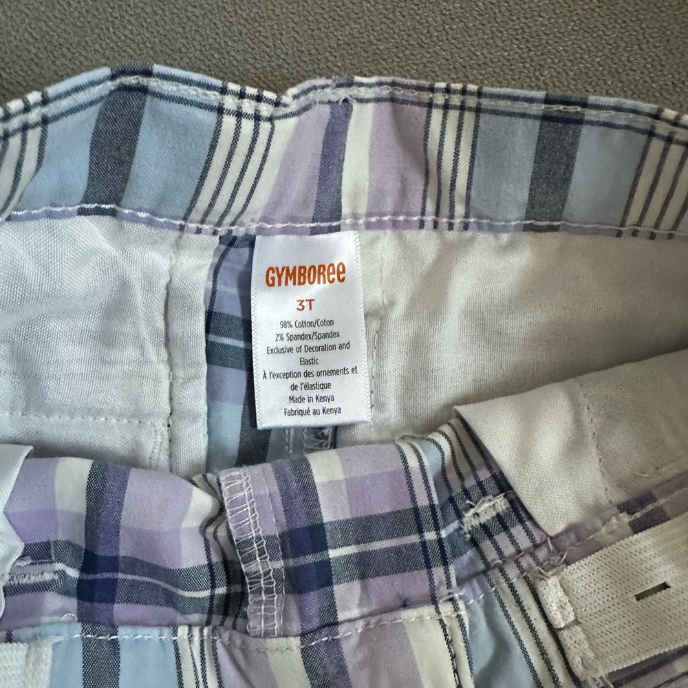 Toddler Black Pants and Purple Plaid Shorts NWT - Picture 7 of 7